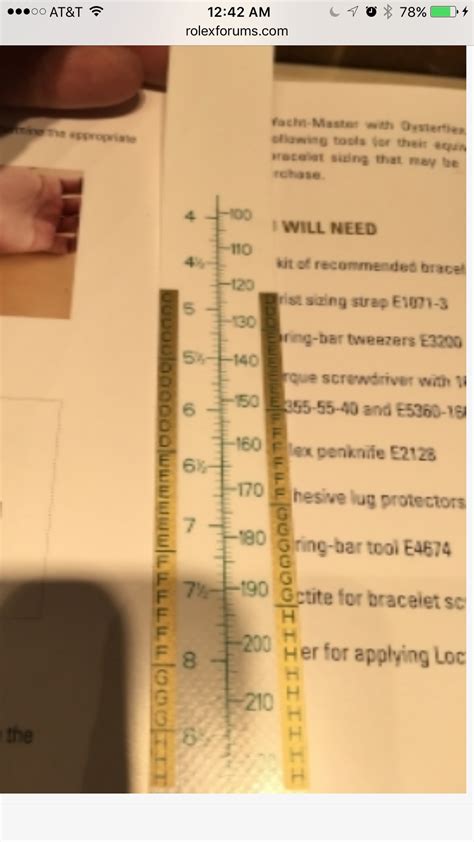 rolex oysterflex band größe|oysterflex size chart.